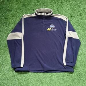 Vintage NASCAR Lowe’s Racing Team 48 Jimmie Johnson Quarter Zip Fleece XL